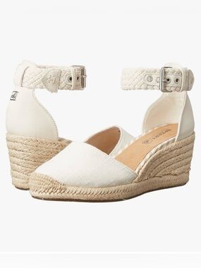 Sperry Wedge Espadrille Ankle-Strap Sandals in White